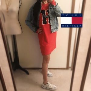 SALE! NWT Tommy Hilfiger Logo Sweatshirt Dress - M